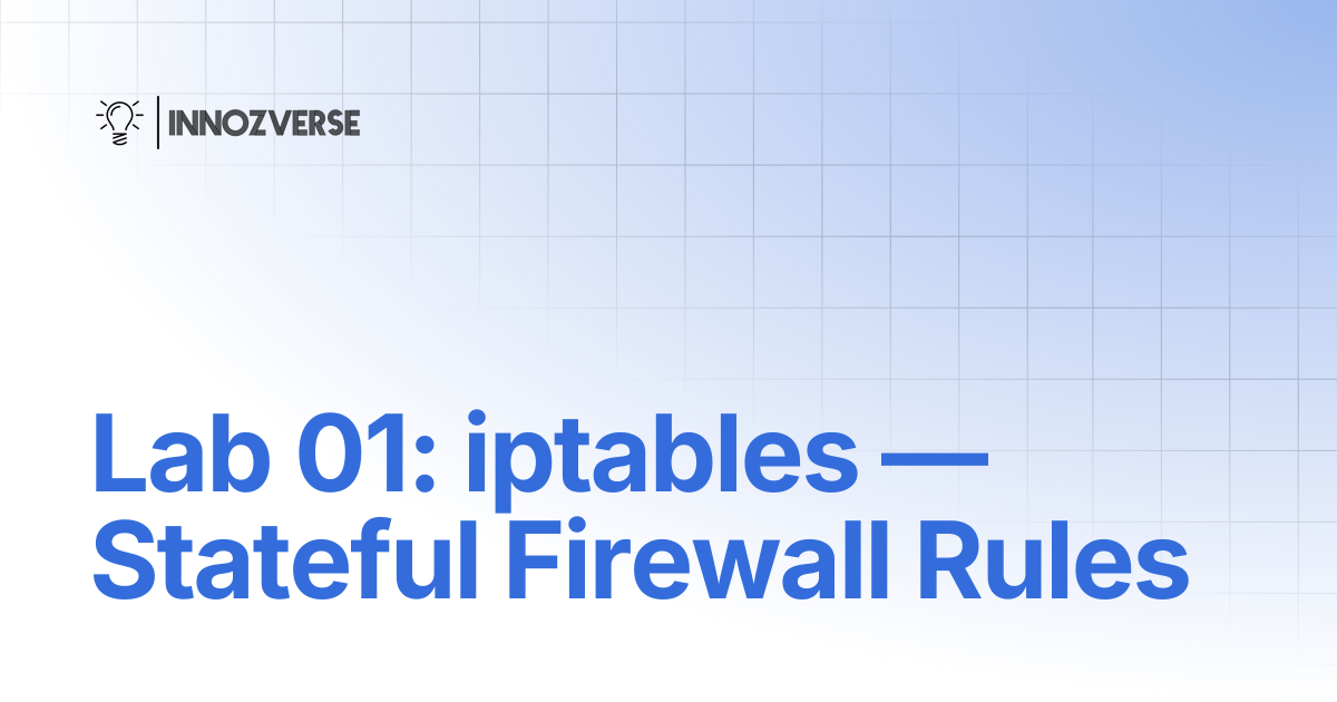 Lab 01: iptables — Stateful Firewall Rules | Network | Innozverse ...